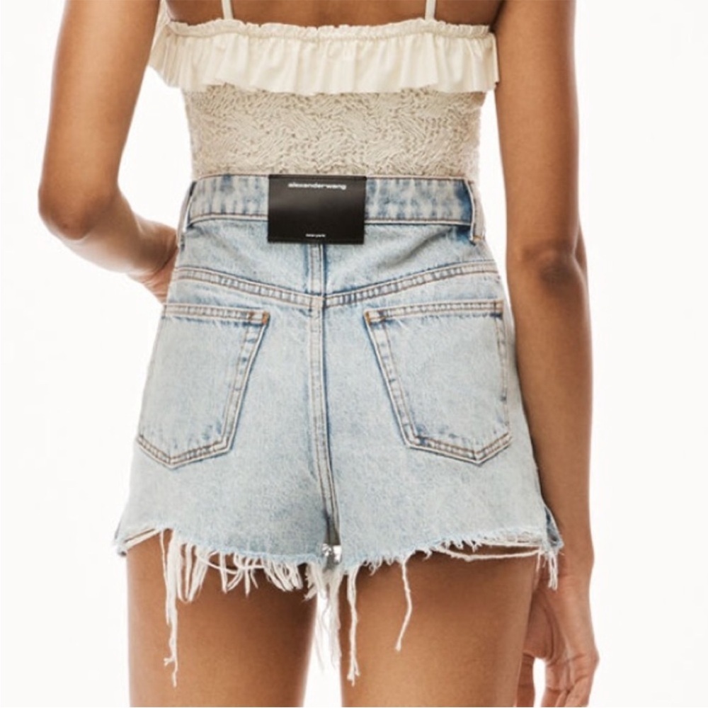 Alexander Wang Bite Short Pebble Bleach High Rise Size 28